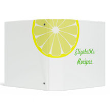 Caderno de Receitas de Limão Personalizado