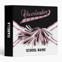 Cheerleader - Brilhante rosa, preto e branco