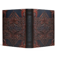 Couro Gótico Escuro Vintage Ornamentado
