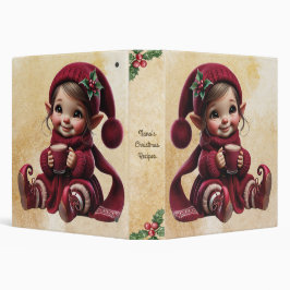 2.54cm Fichário Crie seu próprio Natais vintages animados Gnomo