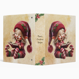 2.54cm Fichário Crie Sua Própria História de Gnome de Natal Vintag