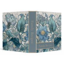 Elise Blue Jardim Nouveau Binder