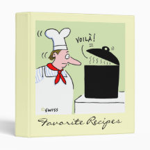 Engraçado Chef Francês Cartoon Voila Cozinhar Rece