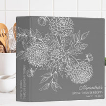 Ilustração de Flor Delicada Receita de Chá de Bebê