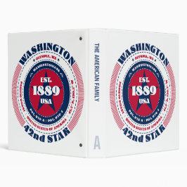2.54cm Fichário Liberdade lealdade Unidade Washington Círculo Pers