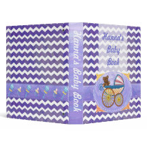Livro de Bebês do Padrão Chevron de Aroma de Azebe