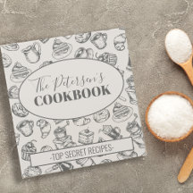 Livro de receitas da família padrão de cozinha vin