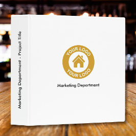 2.54cm Fichário Logotipo E Texto Personalizados Simples Para Empre