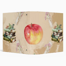 Padrão de Apple & Book do Vintage - Fall Vibe do C