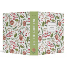 Padrão de natal de pinho verde-botânico