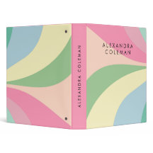Pastel Rainbow Aestic Binder