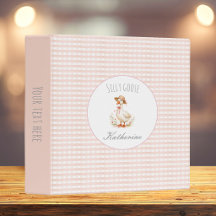 Pato Tolo Elegante Rosa Meninas Nome Personalizado