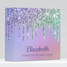Rainbow Glitter Personalizado