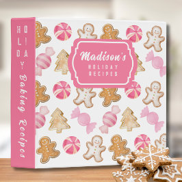 2.54cm Fichário Receita de Panificação de Natal Personalizada de P