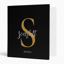 Receita do Nome do Script Dourado Preto do Monogra