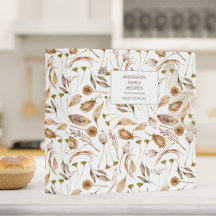 Receita Floral Marrom e Branco Boêmio