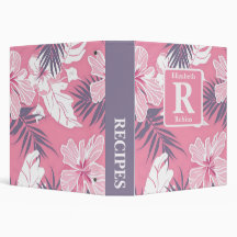 Receita personalizada de hibisco rosa tropical