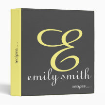 Receitas modernas personalizadas do azul do