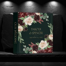 2.54cm Fichário Rustic Bloom | Álbum de Fotografias Terracotta e M