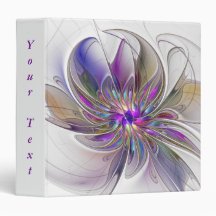 Texto de Flor Fractal Abstrata Energética e Colori