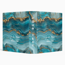 Turquesa e agitação Dourada