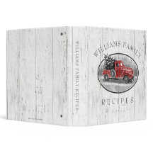 Vintage Retro Truck Rustic Wood Family Receita