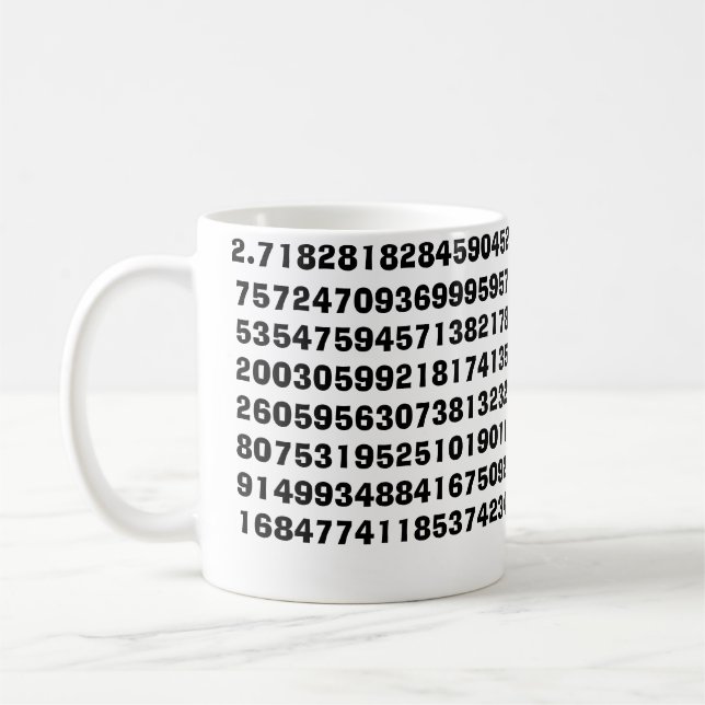 2,7182818284590… Caneca (Esquerda)