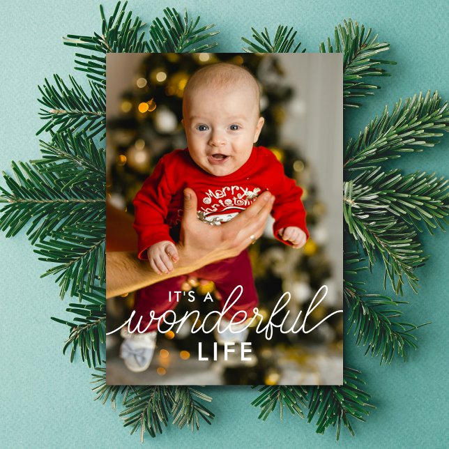 2 Anúncio de Bebê com Foto Vida Maravilhosa Natal (Criador carregado)