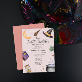 2 Bruxas Criando Garotas Gêmeas Chá de fraldas de 