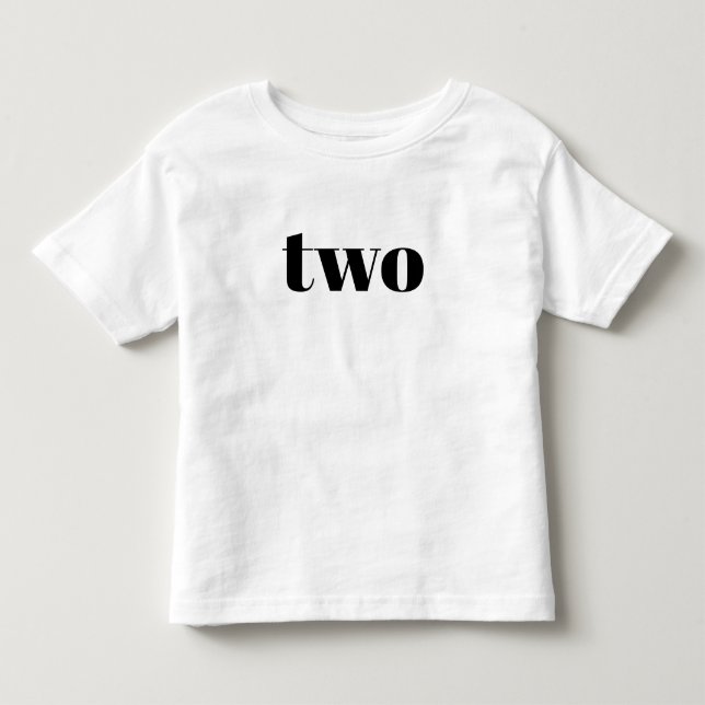 2 - Camisa de aniversário feliz para Todlers (Frente)