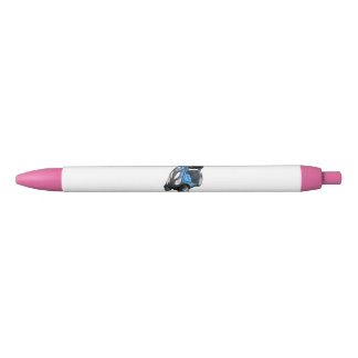 2 canetas rosa de tinta preta
