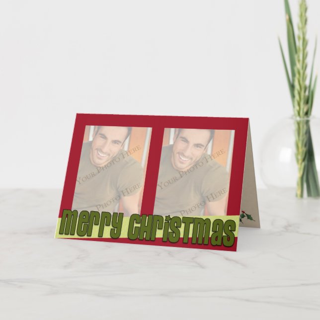 2 Cartões de Natal Fotográficos (Frente)