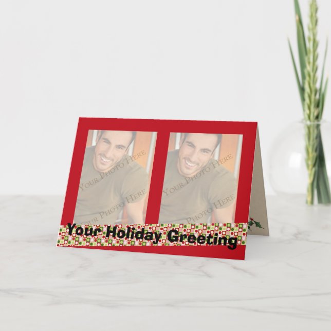 2 Cartões de Natal Fotográficos (Frente)