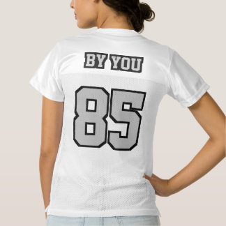 2 CINZAS Side SILVER BLACK WHITE Womens Sport Jers