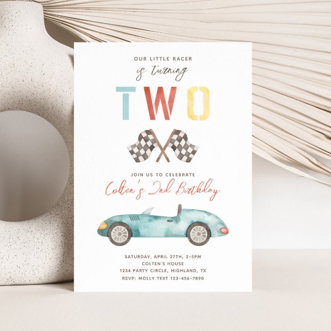 2 Convite Rápido de Aniversário | Convite para cor (Criador carregado)