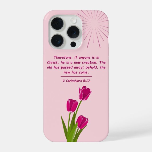 2 Corinthians 5:17 Christian Phone Case  (Verso)