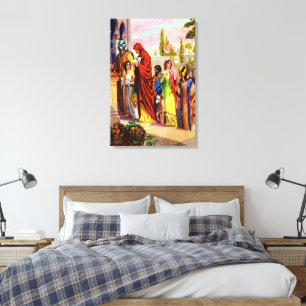 2 crónicas 31 Tithes trazendo ao senhor Canvas