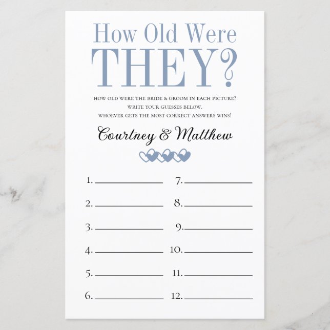 2 em 1 Jogos de Chá de panela (Frente)