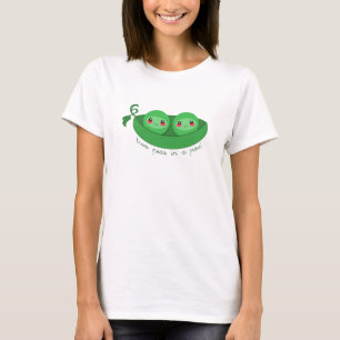 2 ERVILHAS em uma VAGINHA - camiseta
