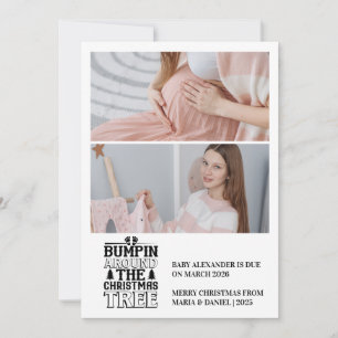 2 Foto: Anúncio de gravidez na árvore de Natal