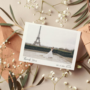 2 Foto: Cartões de agradecimentos De Casamento Da