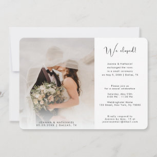 2 Fotos Anúncio de Casamento Simples