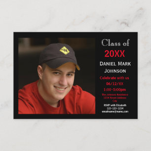 2 Fundo Preto de Foto - Anúncio de Formando 3x5