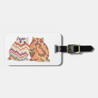 2 Gatos Gordos Nº 1 Etiqueta De Bagagem