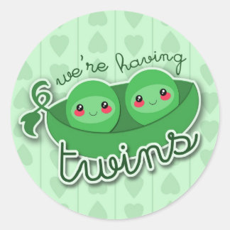 2 PEAS num POD TWINS - adesivo