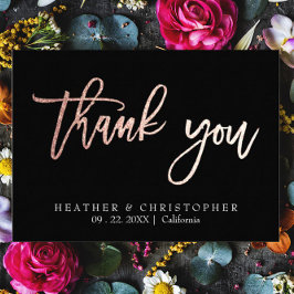 2 Rosa de Foto Cartões de agradecimentos De Casame