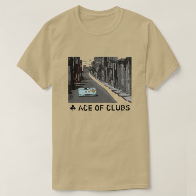 2-Sided 1970 Ace of Clubs T-Shirt (Frente do Design)