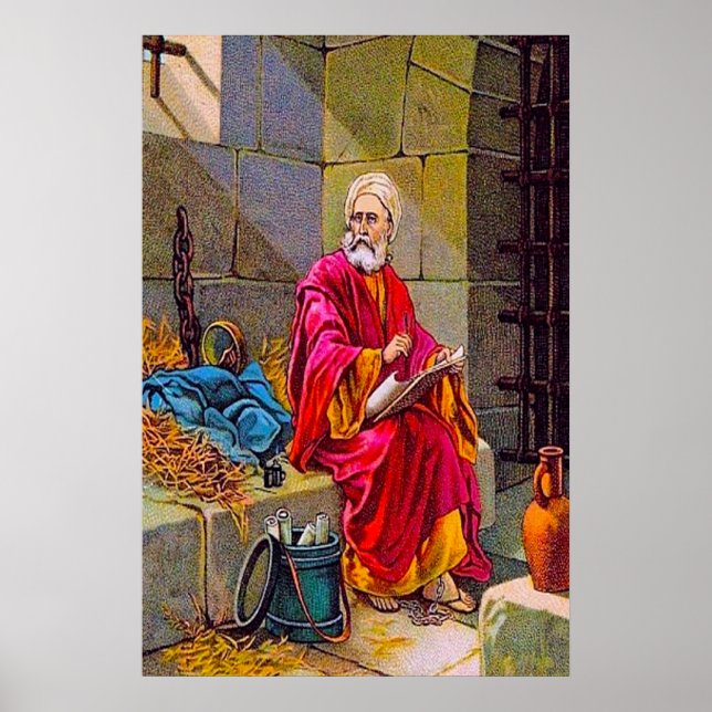 2 Timothy 4:6-8 Eu terminei a poster do curso (Frente)