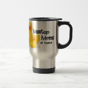 2 tomaram partido caneca de viagem do logotipo