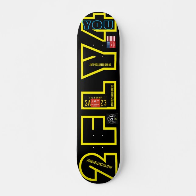2 VOA 4 VOCÊ   JMT 7 3/4" Prancha de Skate (Frente)
